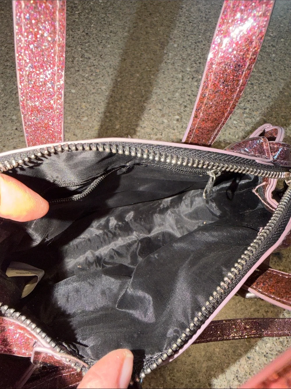 Glitter Mini Crossbody Bag - Y2k grunk punk goth